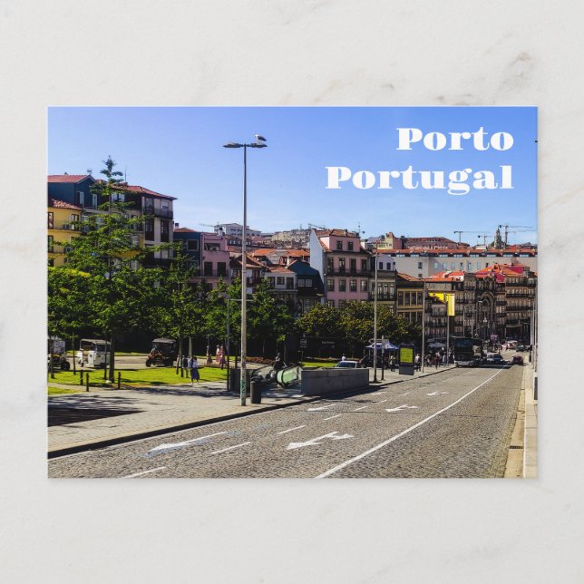 Postal Paisagem tradicional da cidade do Porto (Anverso)