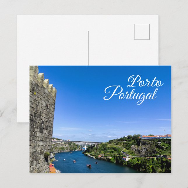 Postal Paisagem tradicional da cidade do Porto (Anverso / Reverso)