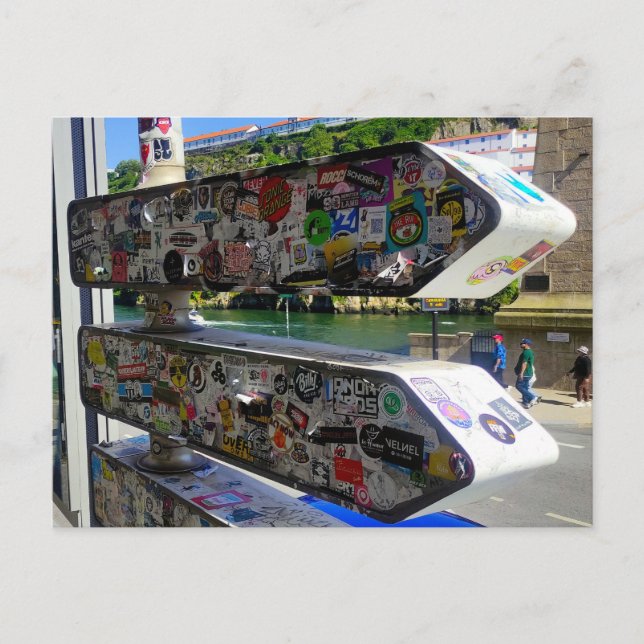 Postal Paisagem tradicional da cidade do Porto (Anverso)