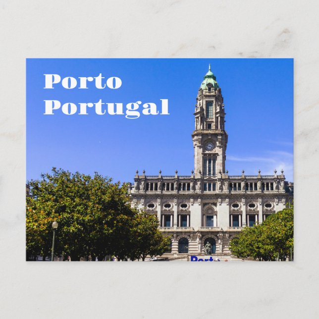Postal Paisagem tradicional da cidade do Porto (Anverso)