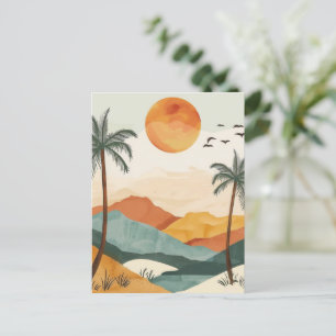 Postal Paisaje abstracto de Boho (16)