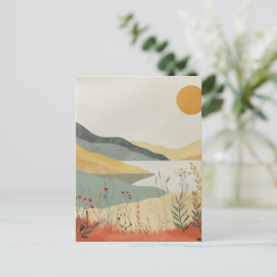 Postal Paisaje abstracto de Boho (25)