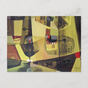 Postal Paisaje abstracto de Potosi Bolivia 30x22.6