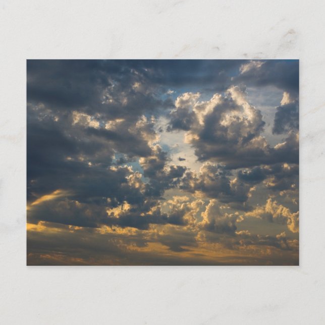 Postal Paisaje aéreo sobre el lago Superior, Michigan (Anverso)