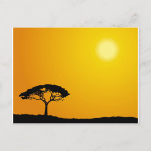 Postal Paisaje africano