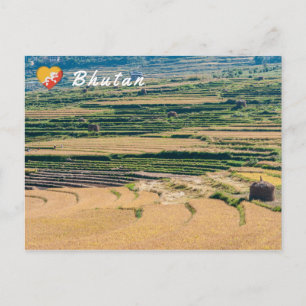 Postal Paisaje agrícola butanés