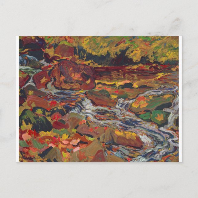 Postal Paisaje canadiense El río salvaje de Jackson (Anverso)