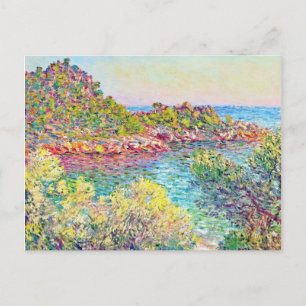 Postal Paisaje cerca de Monte Carlo (por Claude Monet)