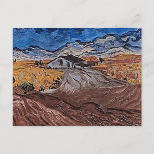 Postal Paisaje cerca de Saint-Rémy, Vincent van Gogh Fine