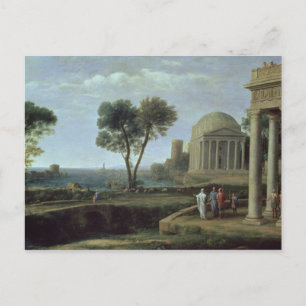 Postal Paisaje con Aeneas en Delos, 1672