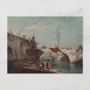 Postal Paisaje con canal