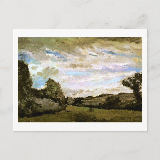 Postal Paisaje con dunas, Vincent van Gogh (Anverso)