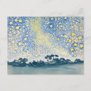 Postal Paisaje con estrellas de Henri-Edmond Cross