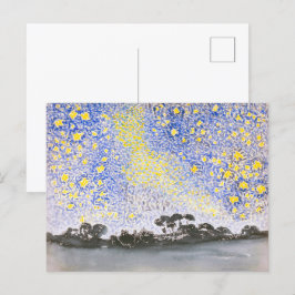 Postal Paisaje con estrellas | Henri Edmond Cross |