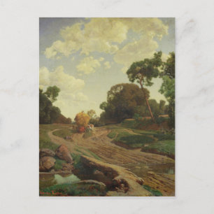 Postal Paisaje con Haywagon, c.1858