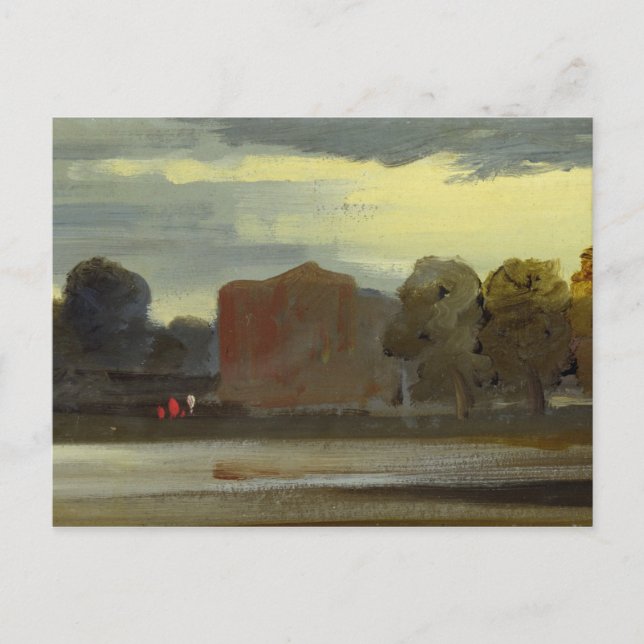 Postal Paisaje con Lake Scene (Lake Scene), anteriormente (Anverso)