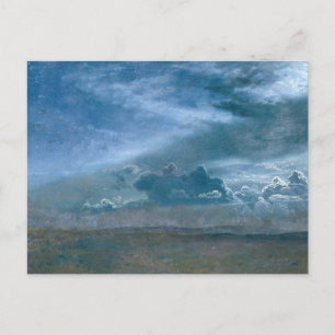 Postal Paisaje con nubes de tormenta por Albert Bierstadt