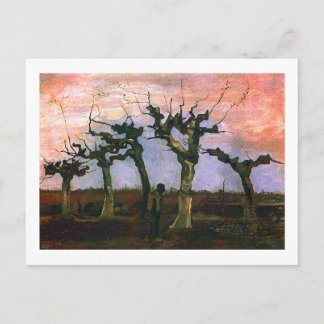 Postal Paisaje con Pollard Willows, Vincent van Gogh
