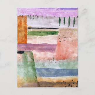 Postal Paisaje con Poplars - Paul Klee - Resumen de arte