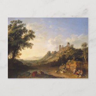 Postal Paisaje Con Ruinas De Templo En Sicilia (Valle De 