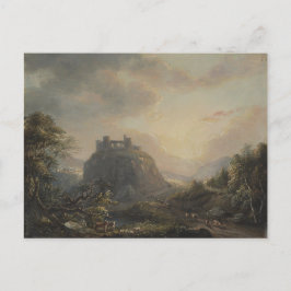 Postal Paisaje con un castillo - Paul Sandby - c1808