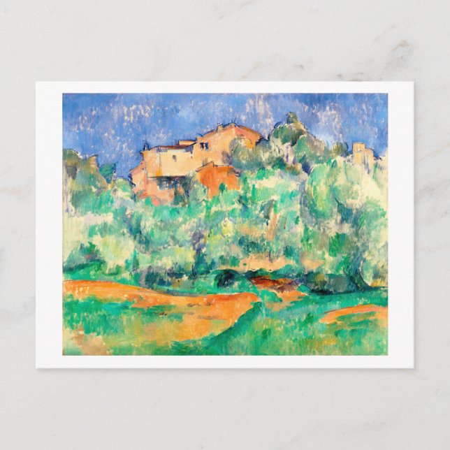 Postal Paisaje con una casa, Cezanne (Anverso)
