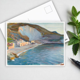 Postal Paisaje costero de la región de Nápoles, M. Enckel