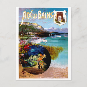 Postal Paisaje de Aix Les Bains, Francia