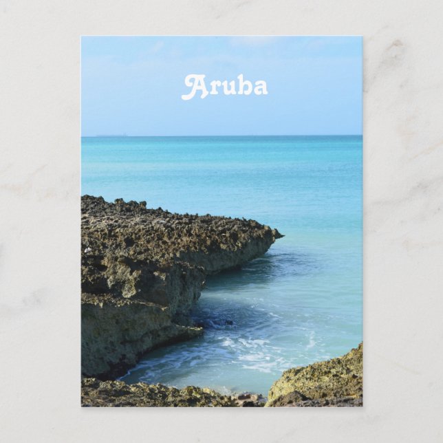 Postal Paisaje de Aruba (Anverso)