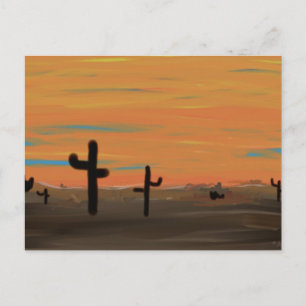 Postal Paisaje de Cacti