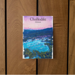 Postal Paisaje de Chalkidiki Grecia