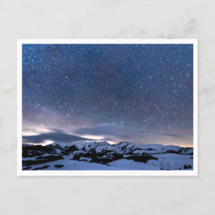 Postal paisaje de cielo nocturno estético
