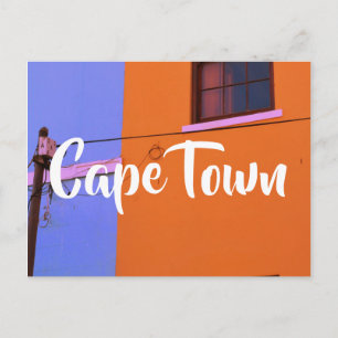 Postal Paisaje de Ciudad del Cabo Bo-Kaap en Sudáfrica