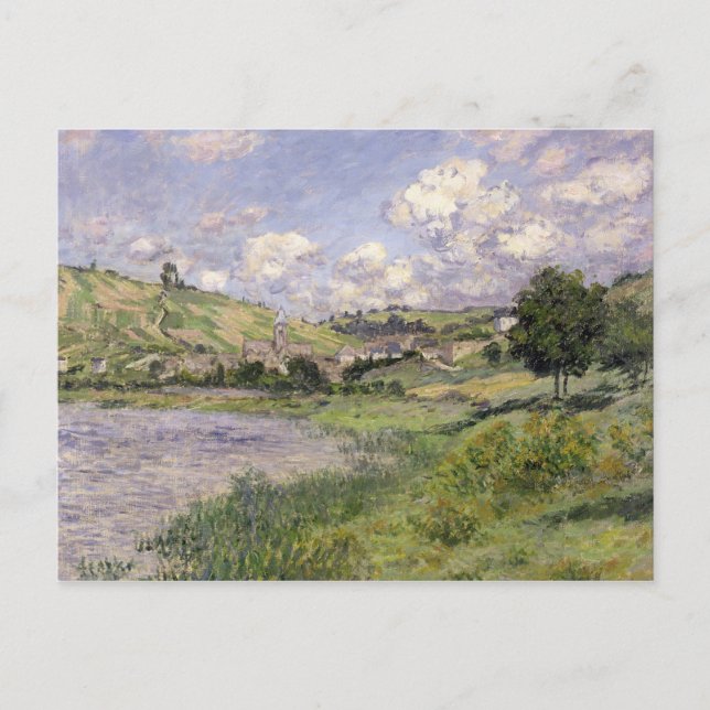 Postal Paisaje de Claude Monet el |, Vetheuil, 1879 (Anverso)