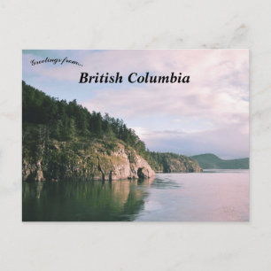Postal Paisaje de Columbia Británica Canadá