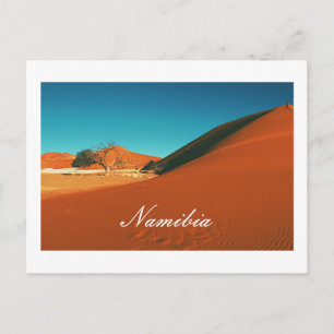 Postal Paisaje de dunas de arena de Namibia Sossusvlei