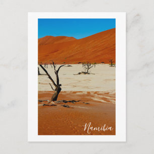 Postal Paisaje de dunas de arena de Namibia Sossusvlei