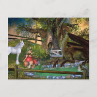Paisaje de Fantasía de Unicornio