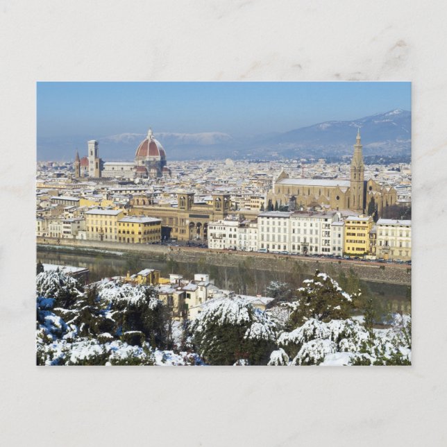 Postal Paisaje de Florencia de Piazzale (Anverso)