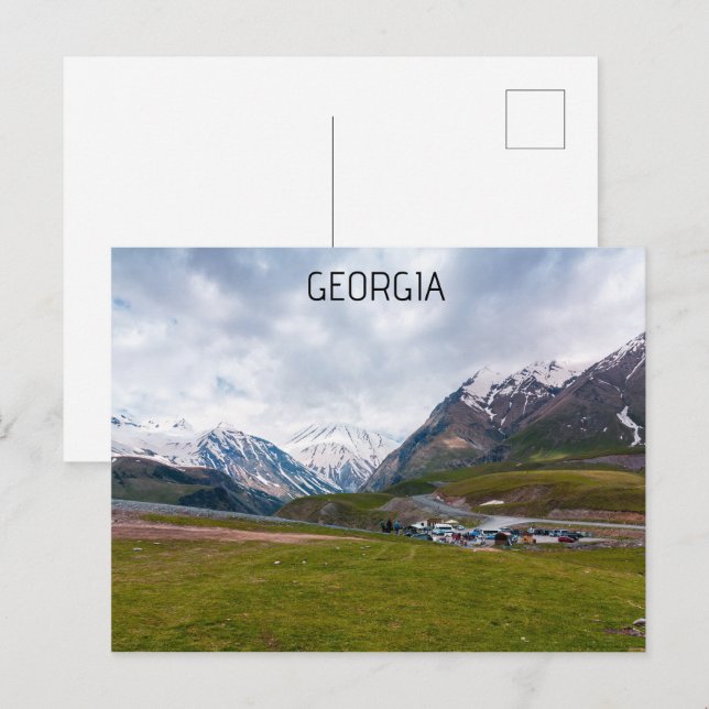 Postal Paisaje de Georgia Sakartvelo (Anverso / Reverso)