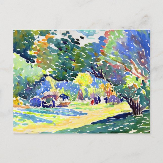 Postal Paisaje de Henri Edmond Cross (Anverso)