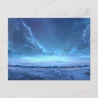 Postal Paisaje de hielo ártico congelado