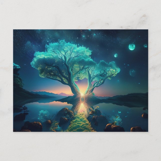 Postal Paisaje de IA (Anverso)