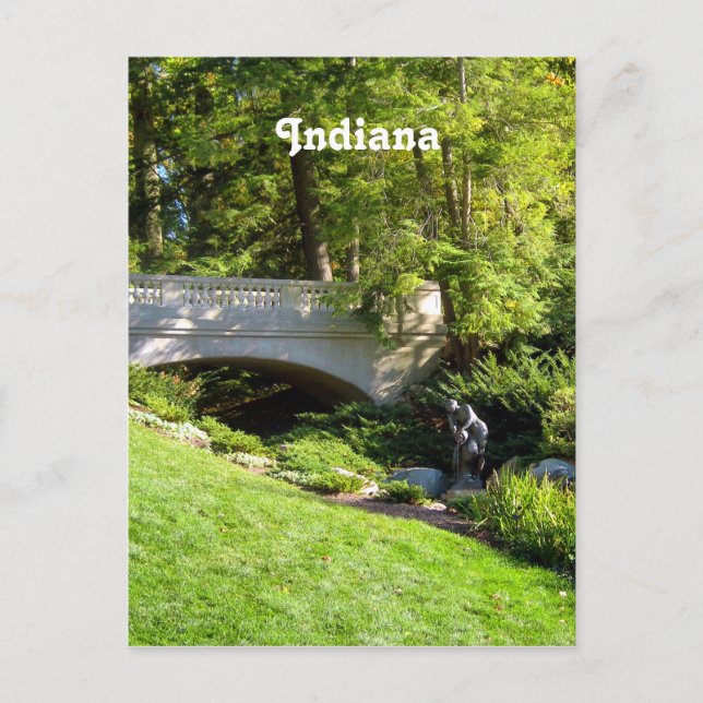 Postal Paisaje de Indiana (Anverso)