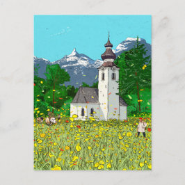 Postal Paisaje de Innsbruck Austria Arte caprichoso