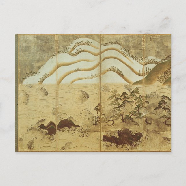 Postal Paisaje de invierno con luz solar