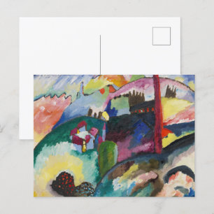 Postal Paisaje de Kandinsky con chimenea de fábrica