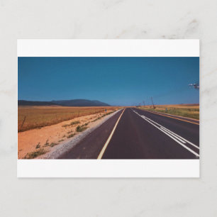 Postal Paisaje de la carretera de Ciudad del Cabo