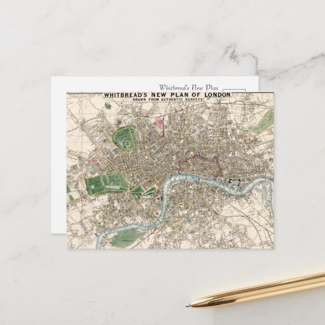 Postal Paisaje de la era victoriana (Anverso/Reverso In Situ)