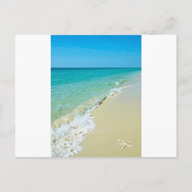 Postal Paisaje de la playa (Anverso)